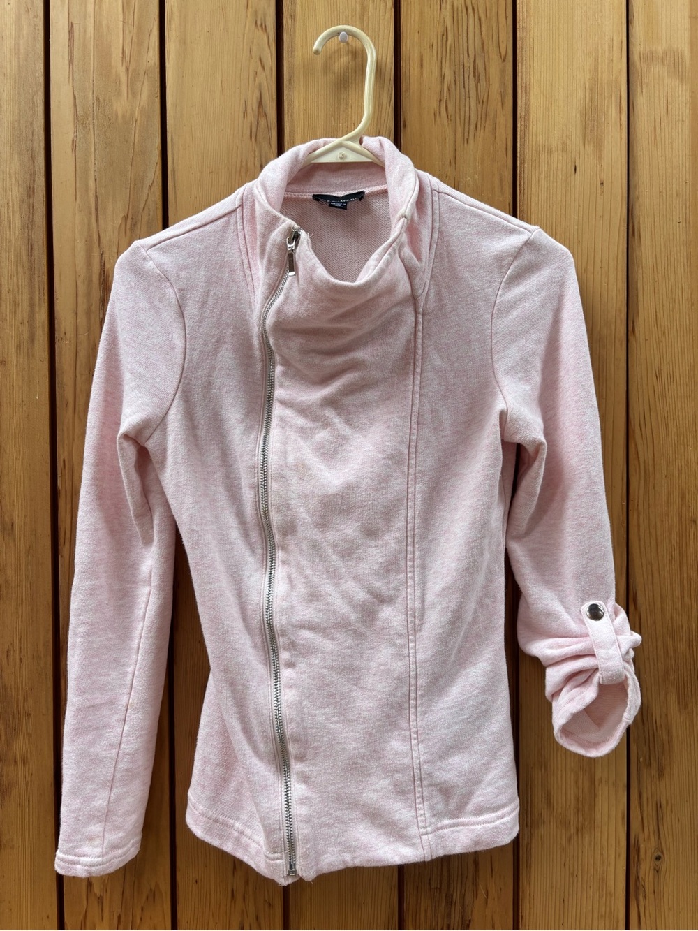 Le Château Pink Knit Moto Jacket - Size XXS / TTP